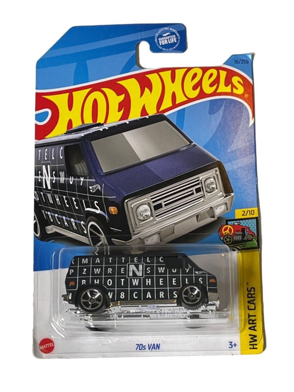 Hot Wheels 70s Van HW Art Cars Graffiti Deco 2/10 16/250